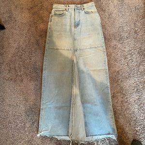Like new Reformation denim maxi skirt